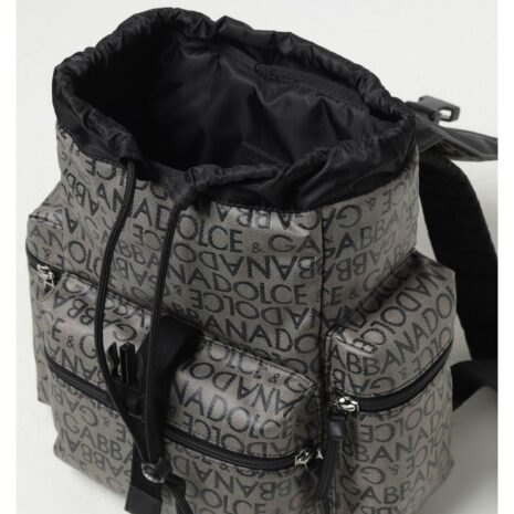 Dolce & Gabbana Logo Backpack Casual Carry Kids Brown Bags