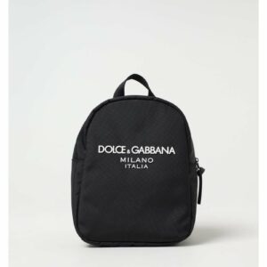 Dolce & Gabbana Mini Backpack Logo Detail Kids Black Bags ONE SIZE Black