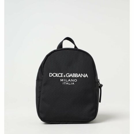 Dolce & Gabbana Mini Backpack Logo Detail Kids Black Bags ONE SIZE Black