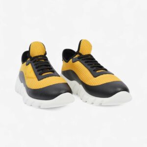 Fendi Mesh Sneakers Yellow / Black Mesh EU 41 UK 7