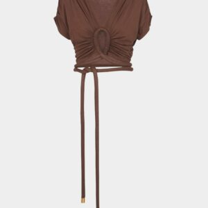 Draped crop top