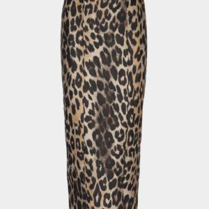 Leopard pencil skirt