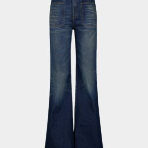 High-Waisted Flared Jeans