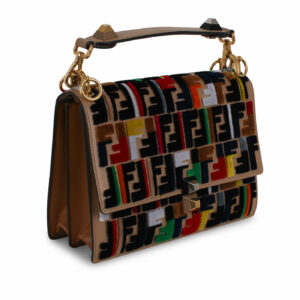 Fendi Kan I Velvet Crossbody