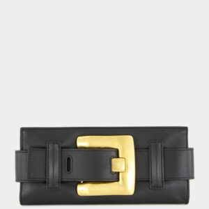 Black Anthem Calfskin Clutch Bag