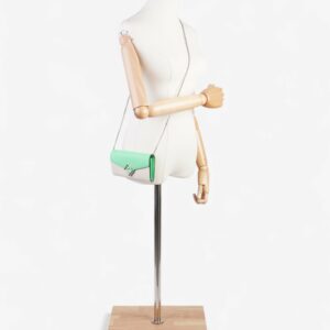 Fendi Continental Wallet on Chain Edamame / Latte Leather