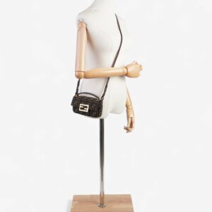 Fendi Baguette Zucca / Brown Fabric Mini