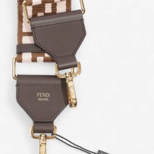 Fendi Strap You Brown / Light Pink / Gold Canvas