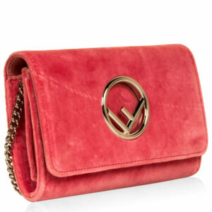 Fendi Kan I Velvet Crossbody
