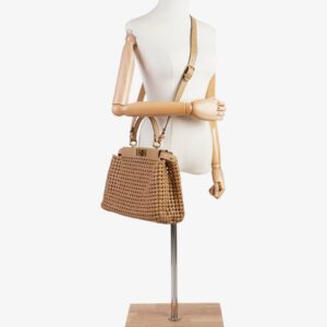 Fendi Peekaboo Tan Leather Medium
