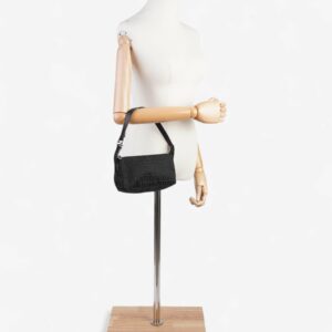 Fendi Shoulder Bag Black Canvas