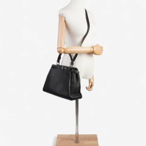 Fendi Peekaboo Black Leather Medium