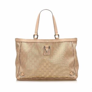 Gucci GG Canvas Abbey D Ring Tote Bag (SHG-11880)