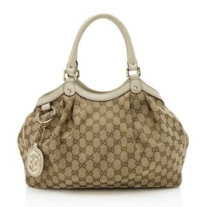 Gucci GG Canvas Sukey Medium Tote (SHF-12411)