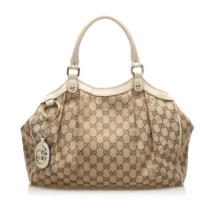 Gucci GG Canvas Sukey Tote Bag (SHG-11802)