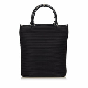 Gucci New Quilted Nylon Bamboo Tote