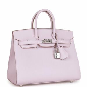 Hermes Birkin 25 Sellier Mauve Pale Epsom Palladium Hardware
