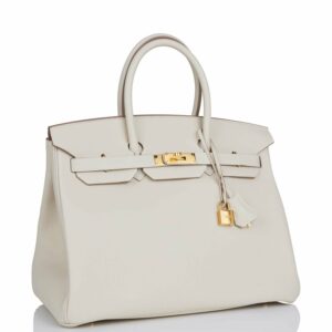 Hermes Birkin 35 Craie Togo Gold Hardware