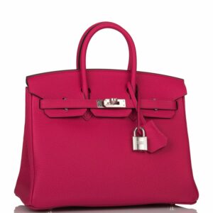 Hermes Birkin 25 Rose Mexico Togo Palladium Hardware