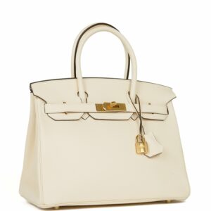 Hermes Birkin 30 Nata Clemence Gold Hardware