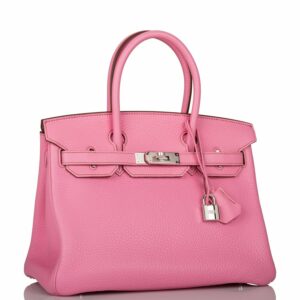 Hermes Birkin 30 Bubblegum Togo Palladium Hardware