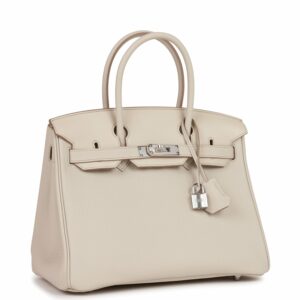 Hermes Birkin 30 Beton Togo and Swift Palladium Hardware