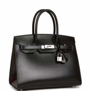 Hermes Birkin 30 Sellier Black Box Palladium Hardware