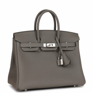 Hermes Birkin 25 Gris Meyer Togo Palladium Hardware