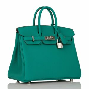Hermes Birkin 25 Vert Verone Verso Togo Palladium Hardware