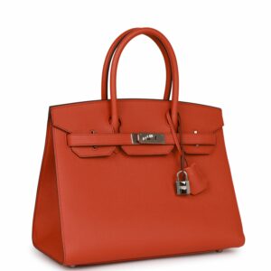 Hermes Birkin 30 Sellier Terre Battue Epsom Palladium Hardware