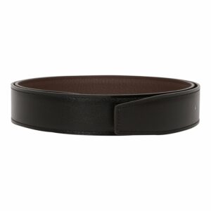 Hermes 32mm Reversible Black/Chocolate Constance H Belt 85cm Palladium Buckle