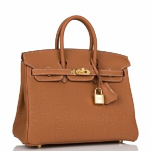 Hermes Birkin 25 Gold Togo Gold Hardware