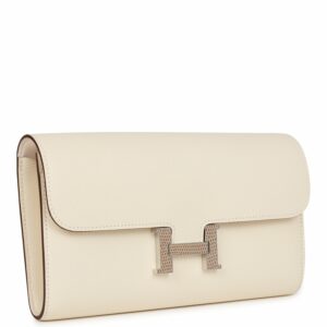 Hermes Constance Wallet To Go Nata Epsom and Lizard Palladium Hardware