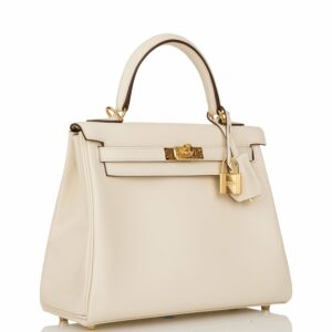 Hermes Kelly 25 Retourne Nata Swift Gold Hardware