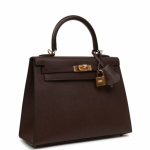 Hermes Kelly 25 Sellier Rouge Sellier Epsom Gold Hardware
