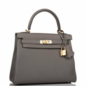 Hermes Kelly 25 Retourne Etain Togo Gold Hardware - Deposit 2 for Zl