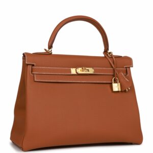 Hermes Kelly 32 Retourne Gold Togo Gold Hardware
