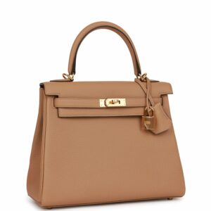 Hermes Kelly 25 Retourne Chai Togo Gold Hardware