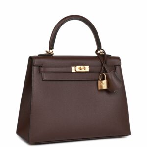 Hermes Kelly 25 Sellier Rouge Sellier Epsom Gold Hardware