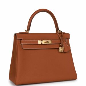 Hermes Kelly 28 Retourne Gold Togo Gold Hardware
