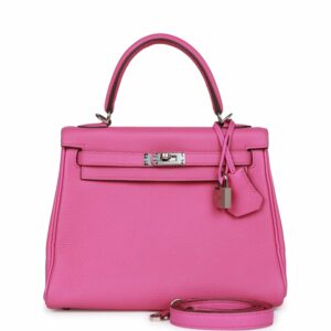 Hermes Kelly 25 Retourne Magnolia Togo Palladium Hardware