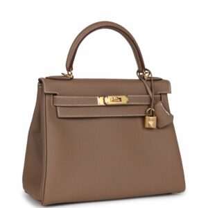 Hermes Kelly 28 Retourne Etoupe Togo Gold Hardware