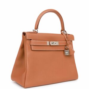 Hermes Kelly 28 Sellier Gold Togo Palladium Hardware