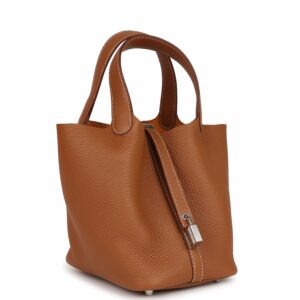 Hermes Picotin Lock 18 Gold Clemence Palladium Hardware