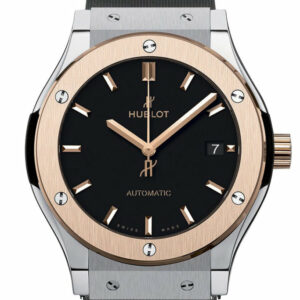Hublot Classic Fusion Black Dial Rubber 45Mm Mens Watch 511.no.1181.rx