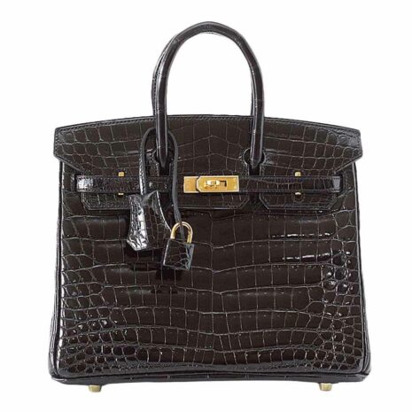 Hermes-Birkin-25-Black-Crocodile-New-Front