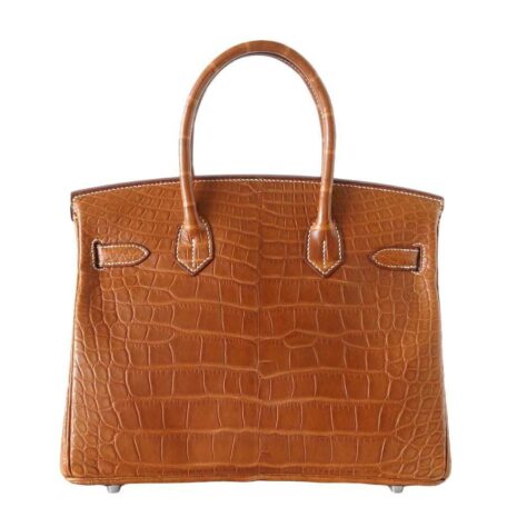 Hermes-Birkin-30-Alligator-Fauve-Barenia-New-Back