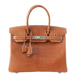 Hermes Birkin 30 Alligator Fauve Barenia Bag