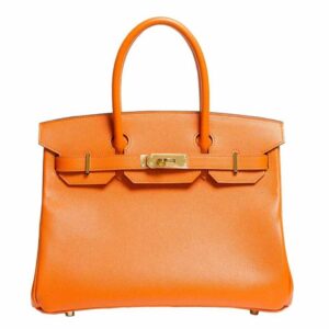 Hermes Birkin 30 Bag Orange