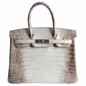 Hermes Birkin 30 Himalayan Niloticus Crocodile Bag